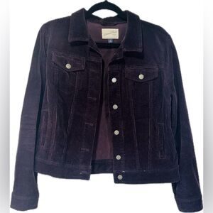 Universal Thread Plum Corduroy Jacket Size Medium